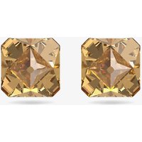 Swarovski Chroma Gold Tone Plated Yellow Crystal Stud Earrings 5613680
