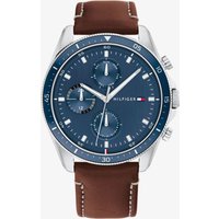 Tommy Hilfiger Mens Parker Chronograph Leather Strap Watch 1791837
