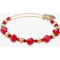 ALEX AND ANI Bloom Gold Finish and Red Crystal Bangle A17EB09SG