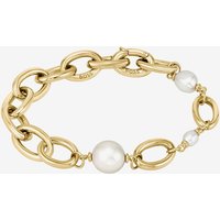 BOSS Leah Gold Tone Freshwater Pearl Chain Bracelet 1580507
