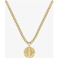 BOSS Gold Tone Compass Pendant Necklace 1580549