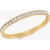 9ct Yellow Gold 2mm Crystal-Set Eternity Ring 1.84.9069 N