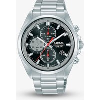 Lorus Mens Sports Chronograph Black Dial Date Watch RM381JX9