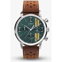 Timex Mens Marlin Chronograph Brown Leather Strap Watch TW2W99100