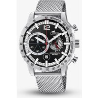 Lotus Mens Stainless Steel Mesh Chronograph Black Dial Watch L10137/3