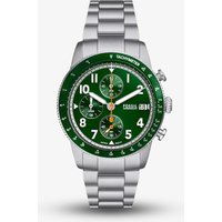 Fossil Mens Sport Tourer Chronograph Green Dial Watch FS6048