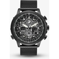 Citizen Mens Navihawk Black Chronograph Dial Dual Display Watch JY8037-50E