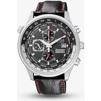 Citizen Mens Chronograph Red Arrows Black Leather Strap Watch CA0080-03E
