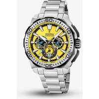 Festina Mens Chrono Bike Yellow Dial Chronograph Watch F20724/4
