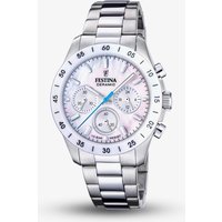 Festina Ladies Mother Of Pearl Ceramic Chronograph Watch F20693/1