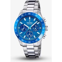 Festina Ladies Blue Ceramic Chronograph Watch F20693/4