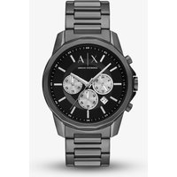Armani Exchange Mens Banks Gunmetal Black Chronograph Watch AX1765