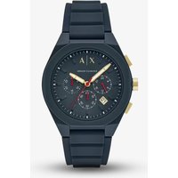 Armani Exchange Mens Rafael Navy Chronograph Plastic Strap Watch AX4168