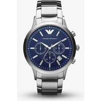 Emporio Armani Mens Silver Chronograph Watch AR2448