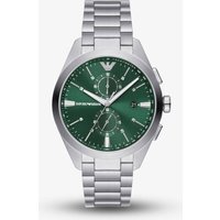 Emporio Armani Mens Claudio Green Dial Chronograph Watch AR11480