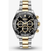BOSS Mens Hero 2.0 Two Tone Black and Gold Chronograph Watch 1514269