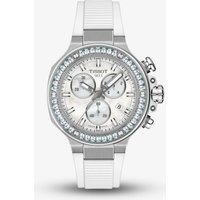 Tissot Ladies T-Race White Mother Of Pearl Dial Chronograph Watch T141.817.97.111.00