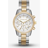 Michael Kors Ladies Bryant Two Tone Chronograph Watch MK6474