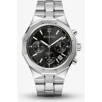 Bulova Mens Classic Black Dial Chronograph Watch 96B410