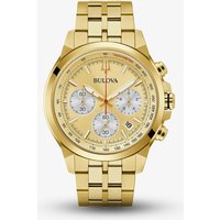 Bulova Mens Classic Gold Tone Chronograph Watch 97B217