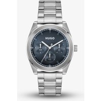 HUGO Men's #BRIGHT SPORT Stainless Steel Blue Dial Bracelet Watch