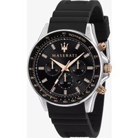 Maserati Mens Sfida Chronograph Black Rubber Strap Watch R8871640002