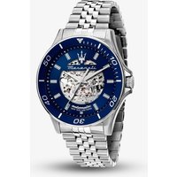 Maserati Mens Sfida Blue Skeleton Dial Watch MSR8823140011