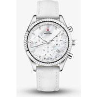 Swiss Military Ladies Elegant White Mother Of Pearl Chronograph Watch SM30207.06