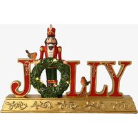 Nutcracker Jolly Mantel Plaque With LED Lights Ornament XM14050