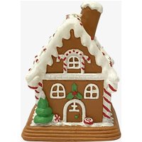 Gingerbread House Shaped Candle With Tree 10cm XM20347