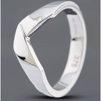 Pre-Owned 9ct White Gold Half Wishbone Ring 41102050