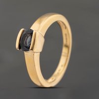 Pre-Owned 18ct Yellow Gold Topaz Oval Dress Ring 41103723