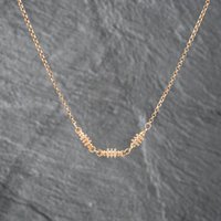 Pre-Owned 9ct Yellow Gold Triple Square Barrel Style Pendant and 16 Inch Belcher Chain 41142673