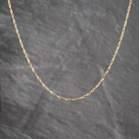 Second Hand 9ct Yellow Gold Twisted 20 Inch Curb Chain 41162493