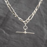 Second Hand Silver 2+1 Link T Bar 18 Inch Figaro Chain 41251726