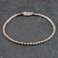 Pre-Owned 9ct White Gold 1.00ct Diamond 7.5 Inch Tennis Bracelet 41281653