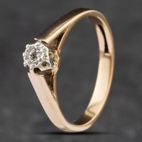 Pre-Owned 9ct White Gold Diamond Cluster Ring 41381782