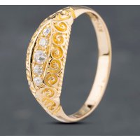Pre-Owned 18ct Yellow Gold Diamond Five Stone Ring 41382278
