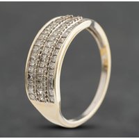 Second Hand 9ct White Gold 1.00ct Diamond Band Ring 41384958