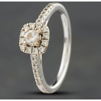 Pre-Owned 18ct White Gold 0.50ct Brilliant Cut Bridal Set Ring 41481093