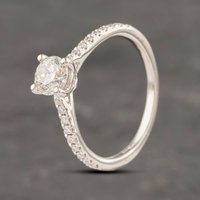 Pre-Owned Platinum 0.90ct Brilliant Cut Diamond Solitaire Ring 41481529