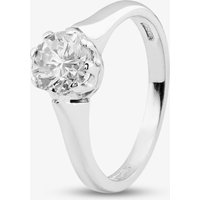 Pre-Owned 18ct White Gold 0.96ct Brilliant Cut Diamond Solitaire Ring 41481567