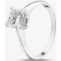 Pre-Owned Platinum 1.00ct Princess Cut Diamond Solitaire Ring 41481876