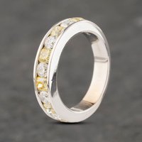 Pre-Owned 18ct White Gold Brilliant Cut Diamond Half Eternity Ring 41481941