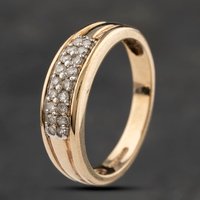 Pre-Owned 9ct Yellow Gold 0.30ct Diamond Band Ring 41482116