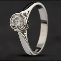 Pre-Owned Platinum 0.50ct Brilliant Cut Diamond Solitaire Ring 4148326