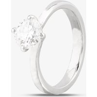 Pre-Owned Platinum 0.90ct Brilliant Cut Diamond Four Claw Solitaire Ring 4148431