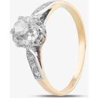 Pre-Owned Yellow Gold 0.98ct Old Cut Diamond Solitaire Ring 4148808