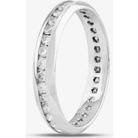Pre-Owned 18ct White Gold Brilliant Cut Diamond Channel Set Full Eternity Ring 4148886