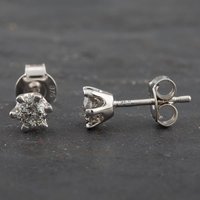Pre-Owned 9ct White Gold 0.40ct Brilliant Cut Diamond Stud Earrings 4165609